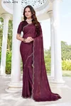 Aditi By Nari Fashion Fendy Satin Silk Zarkan Border Saree